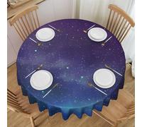 PHAYAH Universo con stelle e galassie modello interstellare Laciness tovaglia rotonda 152 cm tavolo tessuto casa colonica decorativa per feste a buffet