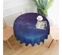 PHAYAH Universo con stelle e galassie modello interstellare tovaglia rotonda 152 cm tavolo tessuto casa fattoria decorativa per feste a buffet