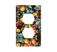 Phayah Vari Frutti Pattern Outlet Covers Piastra Presa Duplex Interruttore Luce Piastra di Copertura Per Cucina Bagno Camera Da Letto Agriturismo Decor