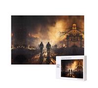 Phayah Vigili del fuoco che combattono gli incendi modello puzzle unico immagine artistica da parete per la decorazione della casa 300 pezzi