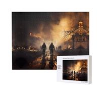 Phayah Vigili del fuoco che combattono gli incendi modello puzzle unico immagine artistica da parete per la decorazione della casa 500 pezzi
