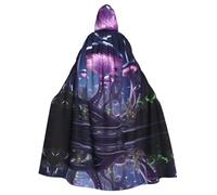 PHAYAH Virtual Construction1 - Poncho con cappuccio, unisex, per Natale, cosplay, Halloween, feste in maschera