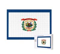 Phayah West Virginia Flag Pattern Puzzle Unico Jigsaw Wall Art Picture per la decorazione della casa 300 pezzi