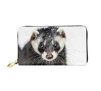 PHAYAH Wolverine In The Snow Portafoglio da donna in pelle portafoglio porta carte di credito pochette lungo signore Billfold