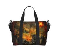 Phayah Woods In The Sun, borsone da viaggio per weekender, da palestra, per donne e ragazze, borsa a tracolla per allenamento, resistente all'acqua, nero, taglia unica, Nero, One Size