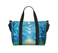 Phayah Woods Under Silver Borsone da viaggio Weekender Pernottamento Palestra Tote per donne ragazze Borsa a tracolla per allenamento resistente all'acqua, nero, taglia unica, Nero, One Size