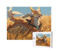 Phayah Yellow Fox - Puzzle da corsa per adulti, 500 pezzi, decorazione per la casa, festa di compleanno, per uomini e donne, 50,4 x 15 cm