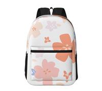 PHAYAH Zaino casual per laptop con motivo gatti a pelo lungo per uomini e donne per ragazzi e ragazze zaino leggero, Fiore grande, Taglia unica