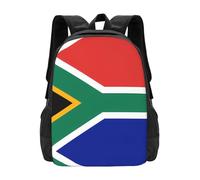 PHAYAH Zaino modello bandiera del Sud Africa 16.5 "18l Grande Capacità Spallacci Regolabili Borsa Semplice Per Tutti