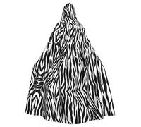 PHAYAH Zebra Stampa Modello Adulto Con Cappuccio Mantello Con Cappuccio Veste Mantello Delle Donne Uomini Halloween Dress Up Partito Cosplay Costumi