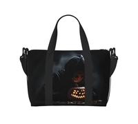 Phayah Zucca lampada Secret Travel Duffel Bag,Sport Tote Gym Bag,Shoulder Weekender Pernottamento Bag per le donne, Nero , Taglia unica