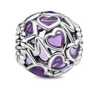 Phclasy Charm per la laurea 2025, compatibile con bracciali e collane europee, da donna, Zirconia cubica