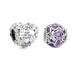 Phclasy Charm per la laurea 2025, compatibile con bracciali e collane europee, da donna, Zirconia cubica