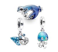 PHCLASY Set Charm Vacanze Perline da Viaggio Compatibili con Braccialetti Europei e Collana