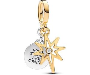 PHCLASY Stella Polare Charm Compatibili Bracciale Argento Sterling Ciondolo Natale Gioielli Regali per le Donne Moglie Amici