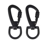 PHCOZY 2 PCS Moschettone in Acciaio Zincato Moschettoni a Forbice con Giunto Girevole 6x2cm per Campeggio Escursionismo e Portachiavi Multifunzione per Guinzaglio Collare per Cani