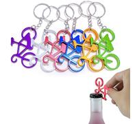 PHCOZY 6 PCS Apribottiglie Portachiavi Bicicletta Apribottiglie Bicicletta Apribottiglie Chiave Mini Apribottiglie Chiave Apribottiglie Portatile Apribottiglie Ciondolo Apribottiglie Chiave