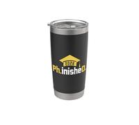 PhD Finished Ph.inisheD Funny Class Of 2026 Phd Graduation Bicchiere termico in acciaio inox doppia parete