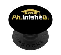 PhD Finished Ph.inisheD Funny Class Of 2026 Phd Graduation PopSockets PopGrip Adesivo