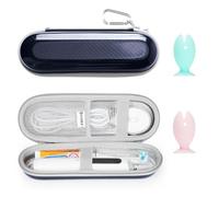 PhD Keisi Custodia da viaggio spazzolino elettrico per Braun Oral B Pro 1/2 2900, 2000, 2500, 200, 750, SmartSeries, Smart 4 con accessori di stoccaggio, custodia rigida portatile, Blue & Covers, 1