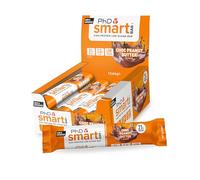PhD Nutrition Smart Bar Barretta proteica 12x64g Cioccolato e burro d’arachidi - Protein Bar con 20g di proteine e poco zucchero, Adatta per una dieta macro