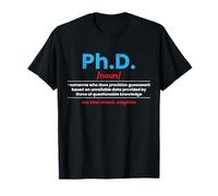 PhD Significato Ph.D Definizione Tesi di laurea di dottorato Maglietta