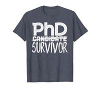 Phd Survivor Shirt Doctorate Graduation Maglietta, Uomo, Pervinca, 4XL