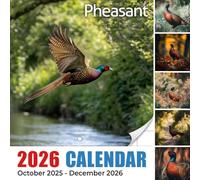 Pheasant 2026 Calendar: A year of woodland colors and striking feather patterns