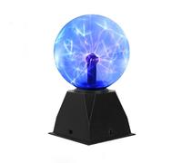 Pheashine Palla al Plasma Luce Blu, Lampada a Sfera al Plasma 6 Pollici, Sensibile al Tocco e al Suono Luce a Sfera al Plasma