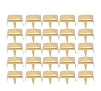 Phefop 100 Pezzi da 9 Mm di Rivetti, Borchie di Piramidi in Rame in Ottone, 4 Borchie in Metallo a Punta di Golf per Sacchetti di Abbigliamento Scarpe in Pelle di Cuoio Punk Rock (GOLD)