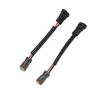 Phefop Adattatore Cablaggio da DT a H11, 700W 12V-24V IP67 | Nylon Plug 1200°F Resistente Al Calore, Corpo in ABS, Resistente Alla Corrosione, per Lampada da Lavoro LED, Fendinebbia,