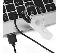 Phefop Auricolare Bluetooth Wireless Auricolare Bluetooth con Design a Gancio 4.1 Portata 10 M Microfono con Cancellazione del Rumore 55 MAh per Guidare Affari Correre (WHITE)