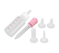 Phefop Bottiglie di Latte D'acqua Neonato per Cuccioli di Scoiattolo BOUTH SUGGERIMENTO [Laptop] Kittens Scoiattolo [portatile] (Ciuccio bianco + rosa)