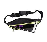 Phefop Cintura da Gara, Borse per la Vita, Sport, con Tasca da Calcio, Eccellente traspirabilità, Coordinazione della Maratona, Grande capacità, Verde, Arancione, 28 * 0,6 * 1.6in, Unisex (GREEN)