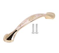 Phefop Confezione da 10 Maniglie per Porte, Maniglie per Cassetti e Armadietti in Stile Semplice, Distanza tra i Fori di 96 Mm, Costruzione in Lega di Zinco, Design Allargato e