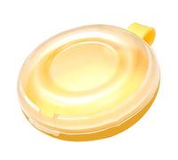 Phefop Contenitore di Contenimento, Custodia in ABS Antipolvere per Apparecchi Ortodontici e Protesi Dentarie, Design Portatile per Ufficio Domestico e Uso Ospedaliero (YELLOW)