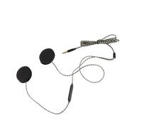 Phefop Cuffie per Casco Moto con Altoparlanti Ad Alta fedeltà, Altoparlanti per Cuffie Bluetooth, per Chiamate in Vivavoce con Spina da 3,5 Mm, Design con Gancio e Anello con Guscio in ABS, Cavo TPE