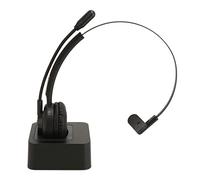 Phefop Cuffie Telefoniche Wireless, Cuffie Aziendali Bluetooth a Orecchio Singolo, ABS V5.0 con Durata della Batteria di 17 Ore Base di Ricarica Microfono Ruotabile per Call Center di Ufficio
