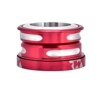 Phefop Cuscinetto Interno Cuscinetto a Cuffia in Lega di Alluminio a Rotazione in Modo Flessibile per la Modifica della Bici (Rosso)