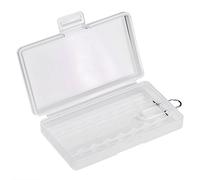 Phefop Custodia per 8 Batterie AAA Portabatterie in PP Trasparente Confezione da 5 per 1 a 8 Batterie Ciascuna con Gancio Scatola Organizer Compatta per Uso Domestico Borsa per Cavi con Cassetto da