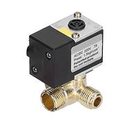 Phefop Disegno della Valvola Magnetica + Valvola Senza Ritorno per il Compressore Dell'aria AC/DC 220V, modalità di Conduzione Elettrica, per Accessori per Macchine Senza macchina.