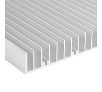 Phefop Dissipatore di Calore in Alluminio, 300 X 140 X 20 Mm 11,81 X 5,51 X 0,78 Pollici con 19 Alette per Dispositivi LED a Luce LED per Pesci Domestici Ad Alta Potenza