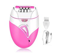 Phefop Epilatore Elettrico Portatile, Epilatore per Depilazione Rosa 5V 3W Rasoio Ricaricabile per Braccia per Gambe Ascelle Viso Zona Bikini Uomo Donna Viaggi a Casa