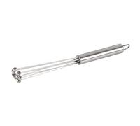 Phefop Frusta a Sfera in Acciaio Inossidabile da 9,8 Pollici, Frullino per le Uova e Mixer Manuale, Strumento Versatile per gli Appassionati di, Design Innovativo per la Massima Efficienza e una