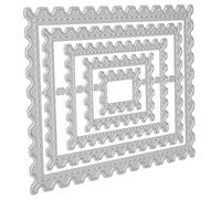 Phefop Fustella Artigianale, Fustella con Cornice Rettangolare in Acciaio Al Carbonio per Fai da Te, Perfetta per Scrapbooking e Creazione di Cartoline