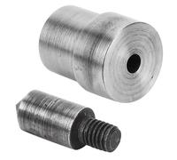 Phefop Fustella Pneumatica per Occhielli per Pressa Manuale con Fibbia, Punzonatrice per Occhielli in Acciaio 45# 4,0 Mm, 2 Pezzi per Punzonatrice a Testa Piatta per Pressa Manuale per Carta in (7,0