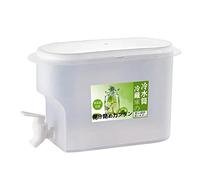 Phefop Grande Distributore di Bevande in Plastica con Rubinetto, Materiale PP, capacità 3,5 Litri per Feste, Bevande Ghiacciate, Limonata, Uso in Frigorifero