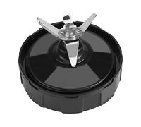Phefop Gruppo di Lama del Frullatore di Ricambio, a 7 Pinne in Acciaio Inossidabile Cross Cross Blade per 1000W 1500W BL480 BL487 NN100A Serie e Altri Modelli (nero)