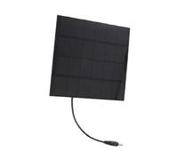 Phefop Kit Caricabatterie Portatile Pannello Solare Monocristallino 3W 6V, Mini Pannello Solare in Silicio di Grado A con Uscita DC5521, Cavo da 1 M per Lampada da Giardino A LED Domestico di Piccole