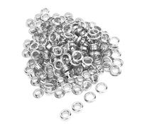 Phefop Kit Occhielli Passacavo in Ottone da 100 Pezzi, Punzone da 6 Mm su Entrambi i Lati con Rondelle per Scarpe di Tela, Abbigliamento, Borse in Pelle, Tende, Riparazione e Lavorazione di Tessuti